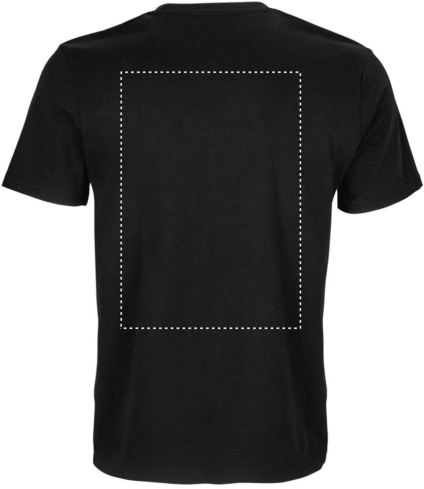 Odyssey unisex tričko 170g - Sol's – recyklovaná bílá – tlačová plocha – Zadná strana