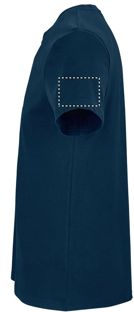 Odyssey unisex tričko 170g - Sol's – recyklovaná bílá – tlačová plocha – Ľavý rukáv