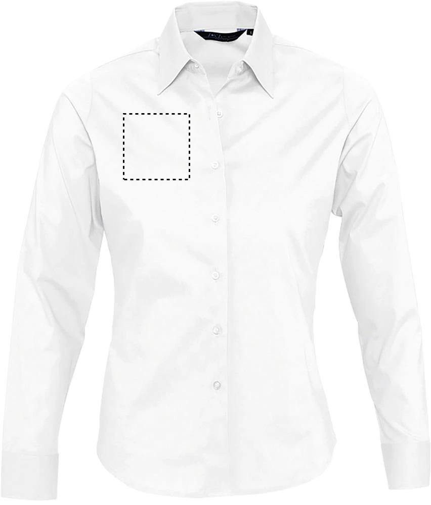 Eden - dámske tričko 140g - Sol's – white – tlačová plocha – Hruď vpravo