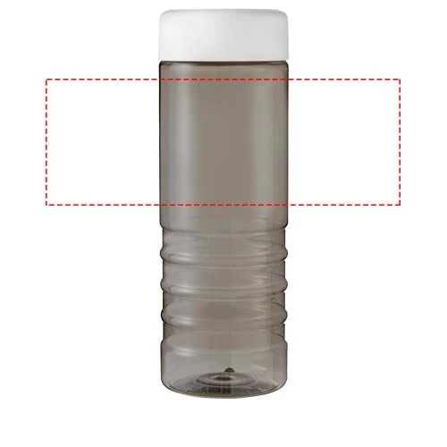 H2O Active® Eco Treble 750 ml fľaša na vodu so skrutkovacím uzáverom – uhelná – tlačová plocha – Po obvode