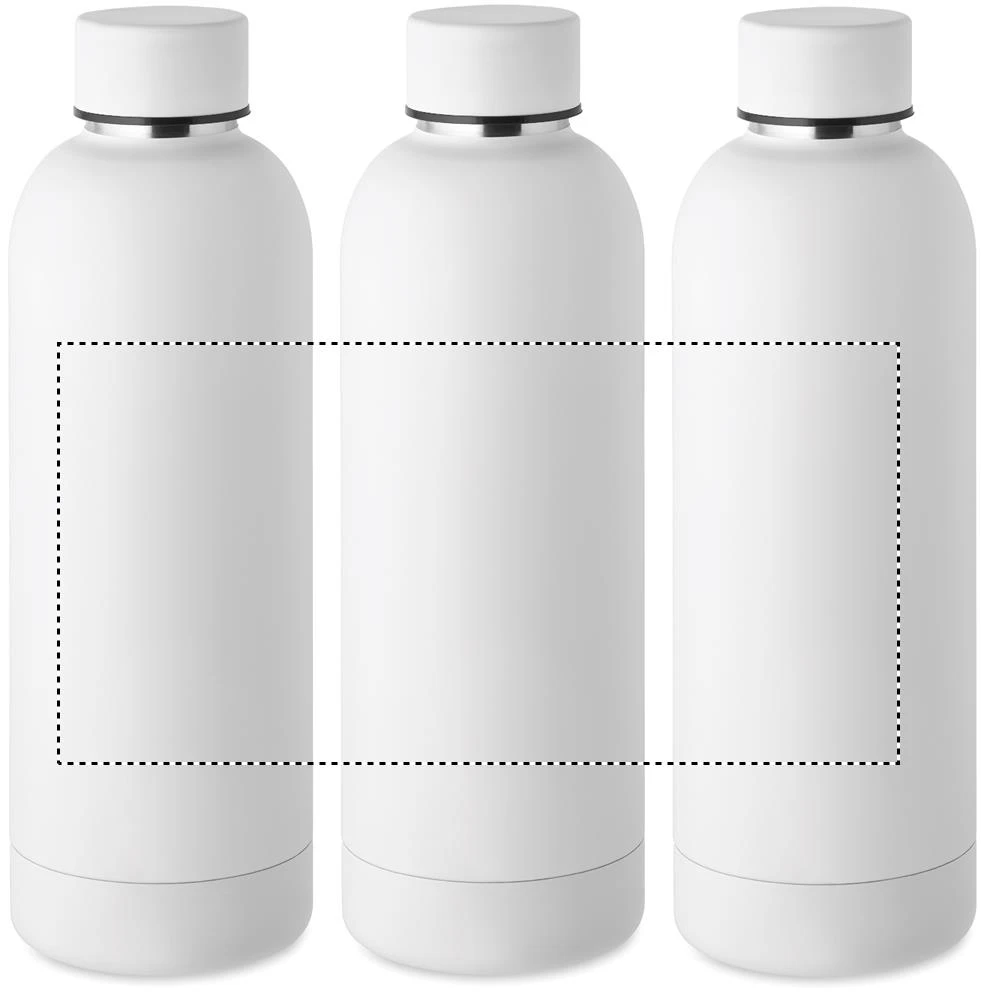 Dvojstenná fľaša 500ml – bílá – tlačová plocha – Sublimácia
