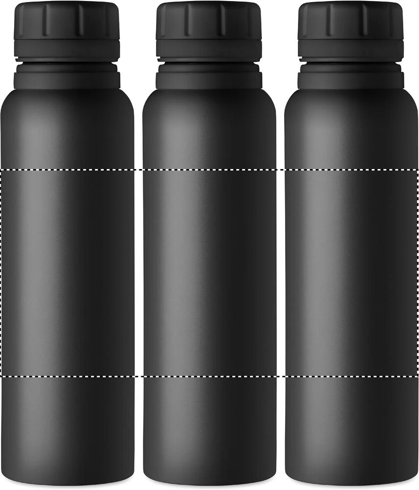 Dvojstenná fľaša 780 ml – černá – tlačová plocha – Dookola 360°