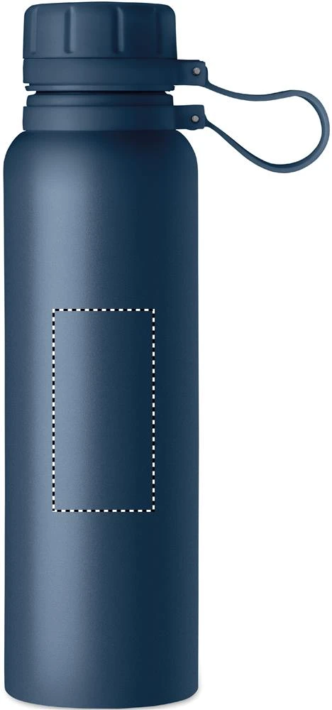 Dvojstenná fľaša 780 ml – francouzská námořnická modř – tlačová plocha – Predná strana
