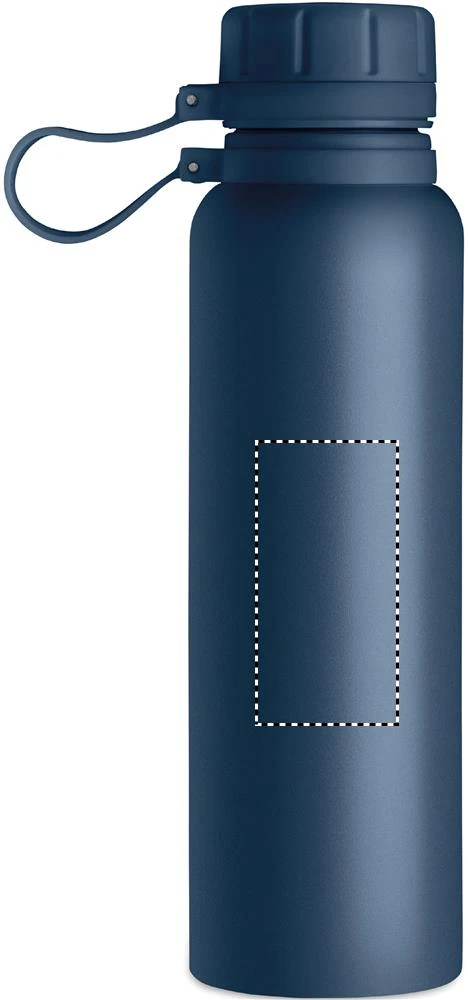 Dvojstenná fľaša 780 ml – francouzská námořnická modř – tlačová plocha – Zadná strana