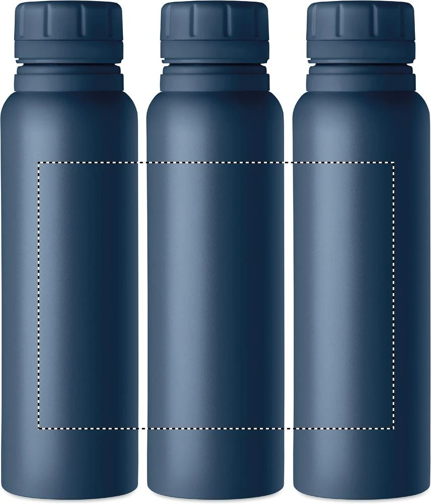 Dvojstenná fľaša 780 ml – francouzská námořnická modř – tlačová plocha – Dookola (rotačná sieťotlač)
