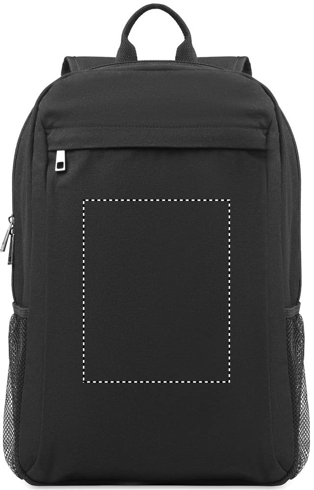 Batoh na 15-palcový notebook – černá – tlačová plocha – Predná strana