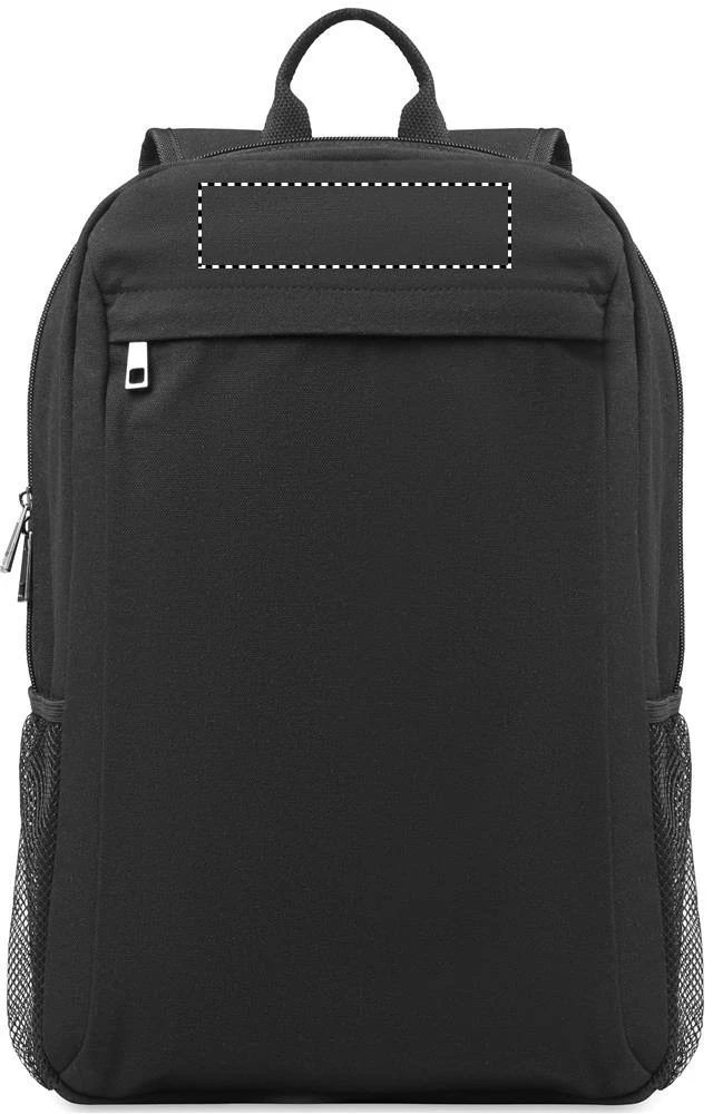 Batoh na 15-palcový notebook – černá – tlačová plocha – Vrch