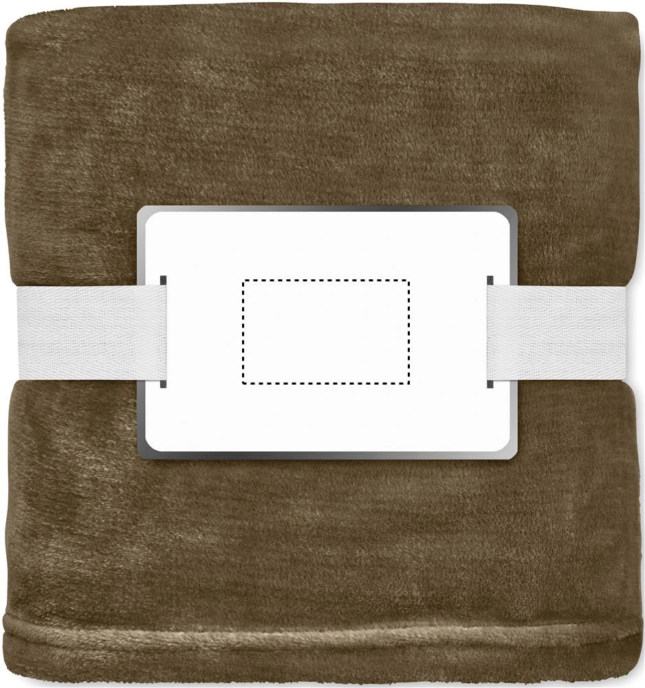 Fleecová deka RPET – země – tlačová plocha – INLAY PAD