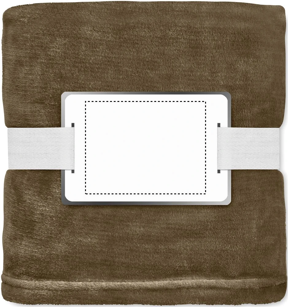 Fleecová deka RPET – země – tlačová plocha – INLAY SCREEN