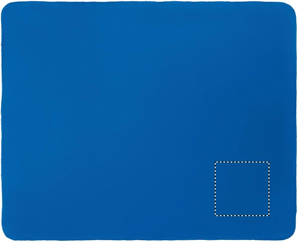 RPET fleecová deka 130 gr/m² – královská modř – tlačová plocha – BLANKET