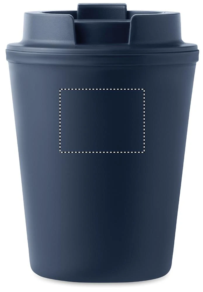 Téglik z recyklovaného PP – francouzská námořnická modř – tlačová plocha – Zadná strana hore