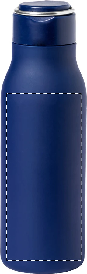 Rissip fľaša z nerez ocele – dark blue – tlačová plocha – Predná strana