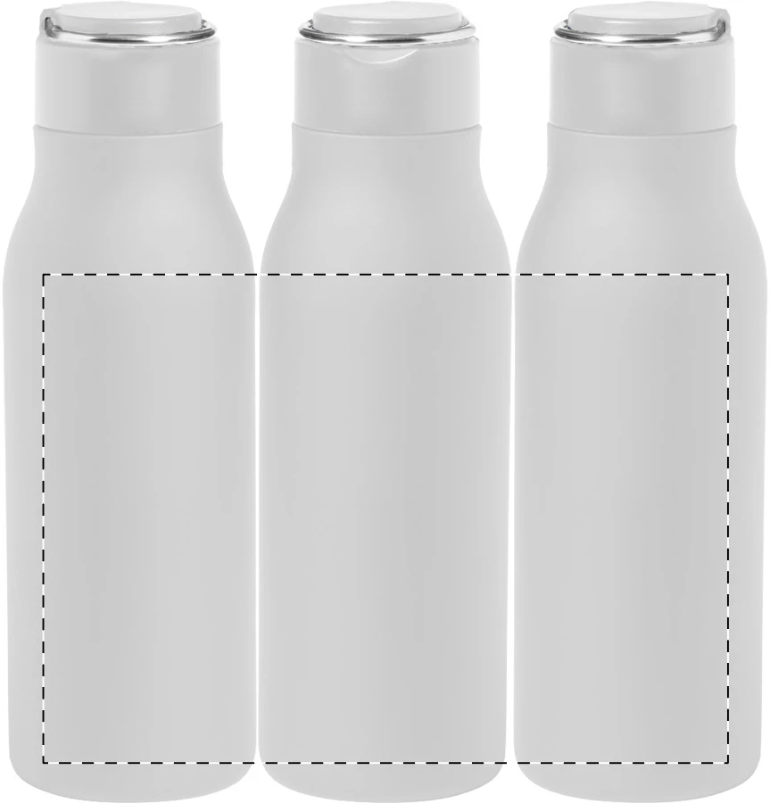 Rissip fľaša z nerez ocele – white – tlačová plocha – Obal
