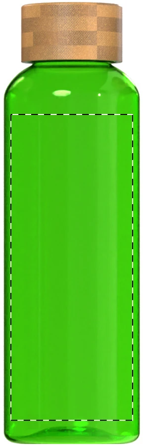 Pemboo RPET flaša – green – tlačová plocha – Predná strana