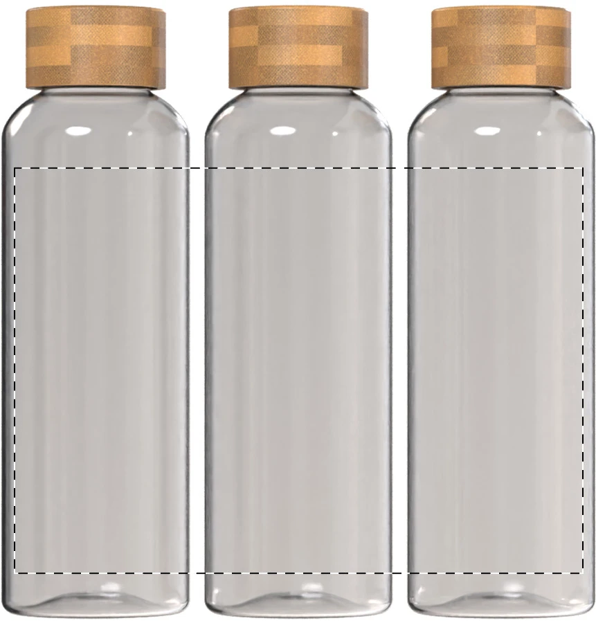 Pemboo RPET flaša – white – tlačová plocha – Obal
