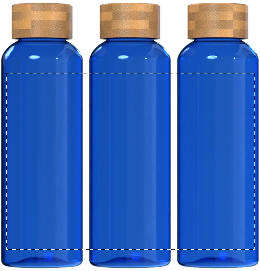 Pemboo RPET flaša – blue – tlačová plocha – Celoplošná potlač – rotačná sieťotlač