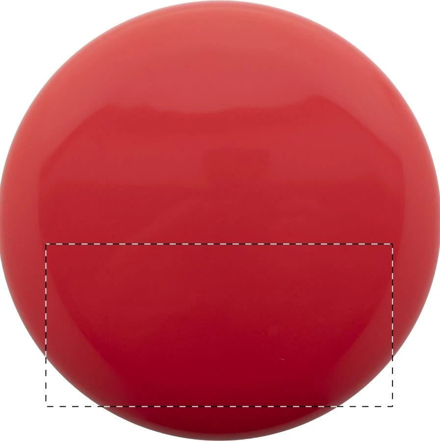 Reppy frisbee – red – tlačová plocha – Vrchná - spodná časť