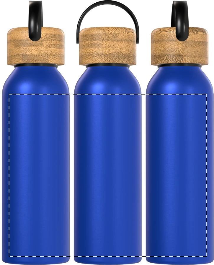 Zoboo hliníková fľaša – blue – tlačová plocha – Obal
