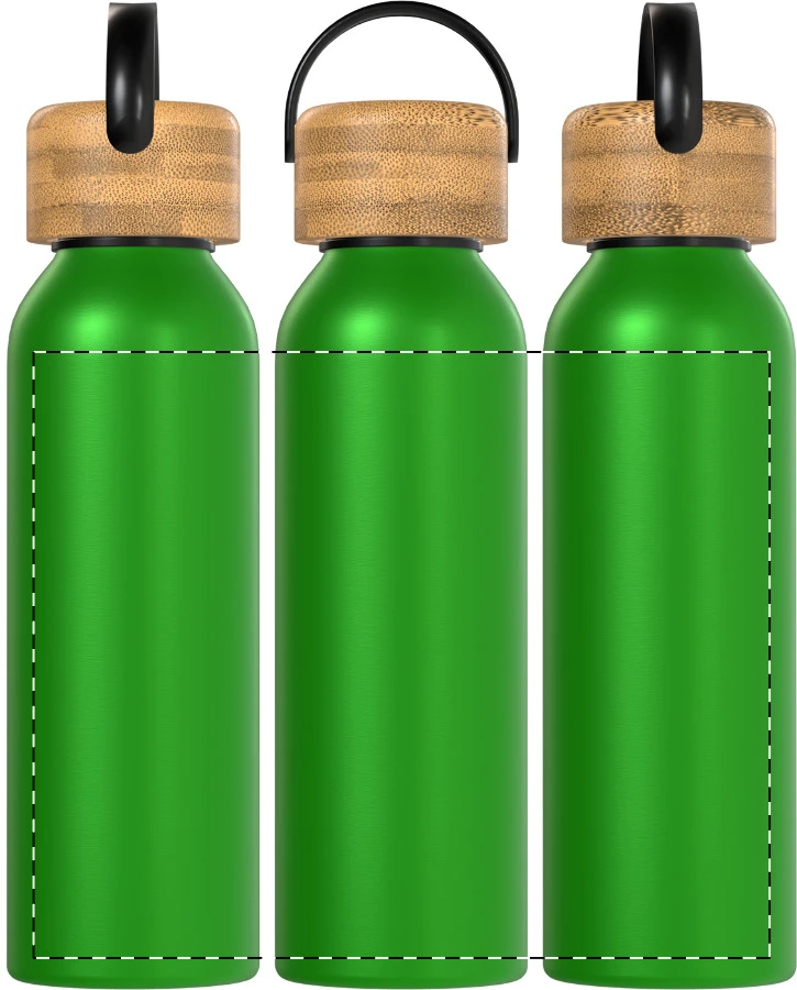 Zoboo hliníková fľaša – green – tlačová plocha – Obal