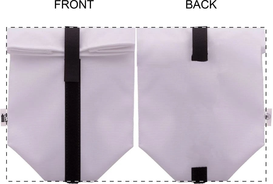 CreaSnack XL vrecko na zákazku na desiatu – white – tlačová plocha – Celý povrch