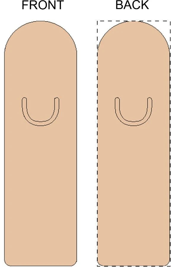 Tlačová plocha – Zadná strana
