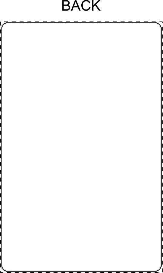 CreaCard hrací karty na zakázku – white – tlačová plocha – Karta