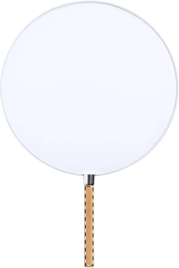 Opira ručný ventilátor – white – tlačová plocha – Rukoväť - predná