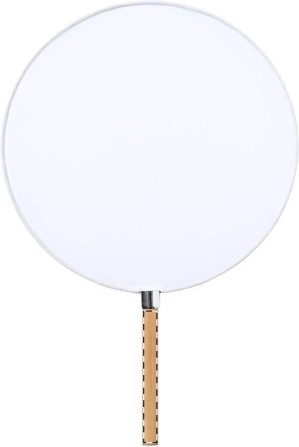 Opira ručný ventilátor – white – tlačová plocha – Rukoväť - zadná
