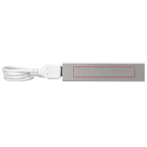 PowerBank Volt alu 2200mAh – stříbrná – tlačová plocha – Vrchná strana