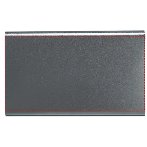 Hliníkový PowerBank Pep 4 000 mAh – titan – tlačová plocha – Predná strana