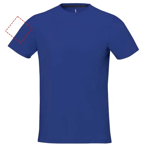 Pánske tričko Nanaimo s krátkym rukávom - Elevate – modrá – tlačová plocha – Pravý biceps