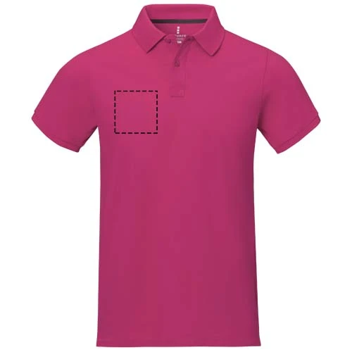Polokošeľa Calgary - Elevate – magenta – tlačová plocha – Pravá strana hrude