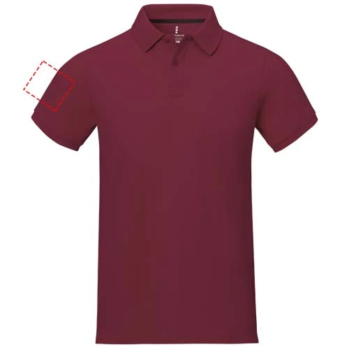 Polokošeľa Calgary - Elevate – burgundská červená – tlačová plocha – Pravý biceps