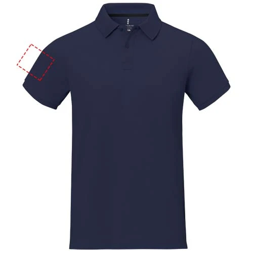 Polokošeľa Calgary - Elevate – námornícka modrá – tlačová plocha – Pravý biceps