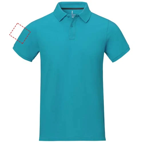 Polokošeľa Calgary - Elevate – tyrkysová – tlačová plocha – Pravý biceps