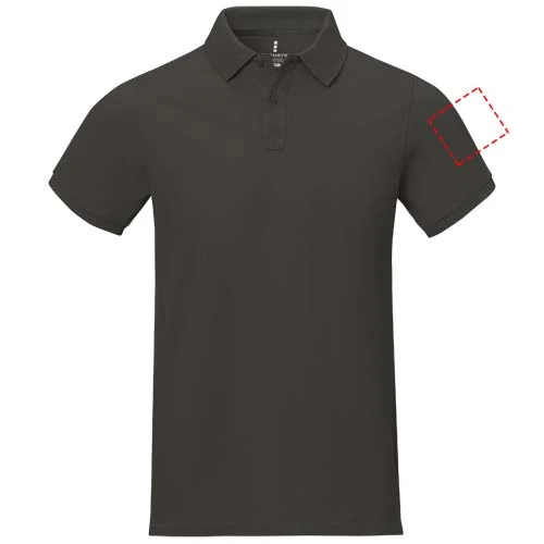Polokošeľa Calgary - Elevate – antracitová – tlačová plocha – Ľavý biceps