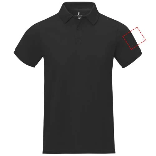 Polokošeľa Calgary - Elevate – černá – tlačová plocha – Ľavý biceps