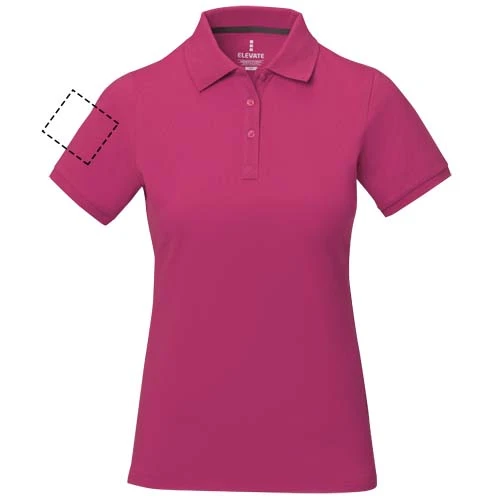 Dámska polokošeľa Calgary - Elevate – magenta – tlačová plocha – Pravý biceps