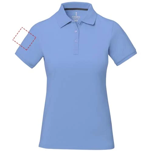 Dámska polokošeľa Calgary - Elevate – světle modrá – tlačová plocha – Pravý biceps