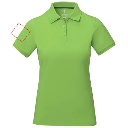 Dámska polokošeľa Calgary - Elevate – zelené jablko – tlačová plocha – Pravý biceps