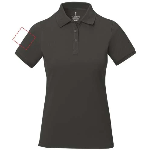 Dámska polokošeľa Calgary - Elevate – antracitová – tlačová plocha – Pravý biceps