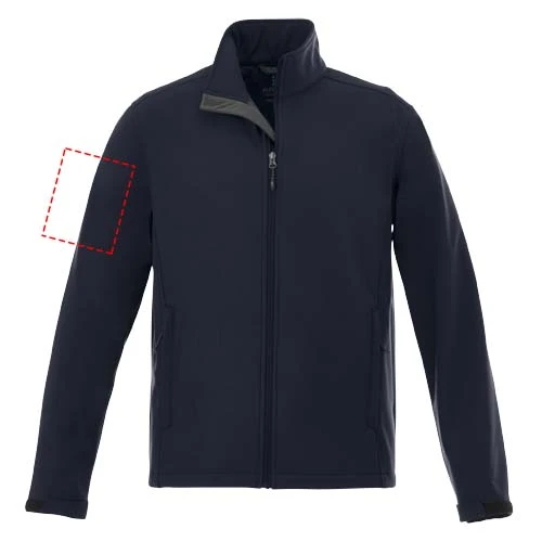 Softshellová bunda Maxson - Elevate – námornícka modrá – tlačová plocha – Pravý biceps