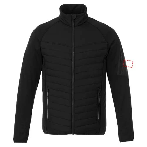 Zateplená bunda Banff - Elevate – černá – tlačová plocha – Ľavý biceps