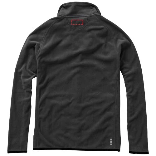 Bunda Brossard z materiálu mikro fleece - Elevate – antracitová – tlačová plocha – Záď vysoko