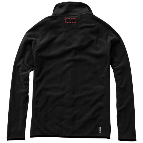 Bunda Brossard z materiálu mikro fleece - Elevate – černá – tlačová plocha – Záď vysoko