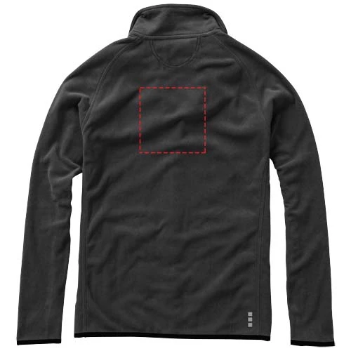 Bunda Brossard z materiálu mikro fleece - Elevate – antracitová – tlačová plocha – Impact vyšší záď