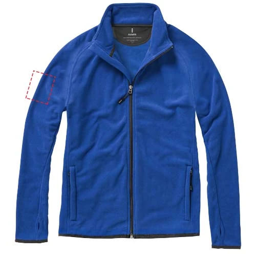 Bunda Brossard z materiálu mikro fleece - Elevate – modrá – tlačová plocha – Pravý biceps