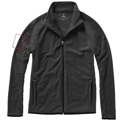 Bunda Brossard z materiálu mikro fleece - Elevate – antracitová – tlačová plocha – Pravý biceps