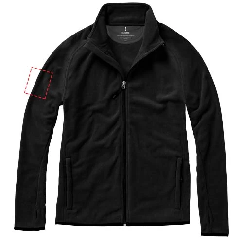 Bunda Brossard z materiálu mikro fleece - Elevate – černá – tlačová plocha – Pravý biceps