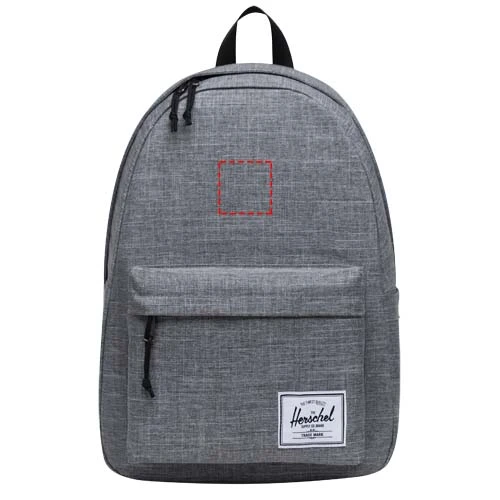 Herschel Classic™ batoh 16 l - Herschel – žíhaná šedá – tlačová plocha – Vrchná strana